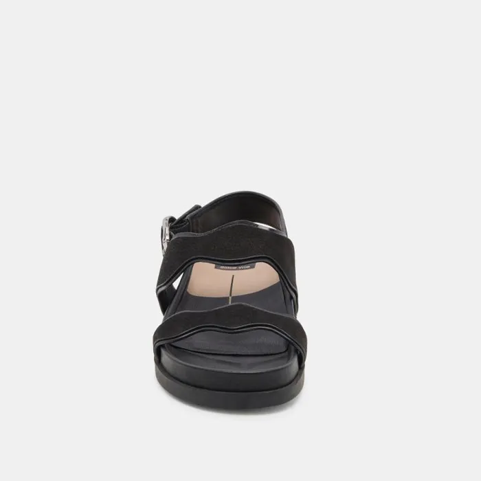 Dolce Vita Sindy Sandals Black Nubuck Women Sandals