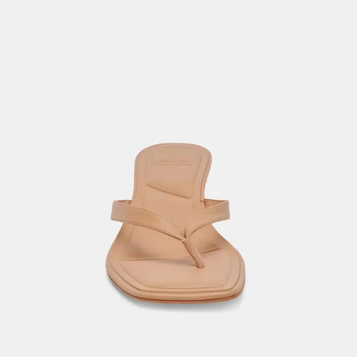 Dolce Vita Tasiah Sandals Light Tan Leather Women Heels