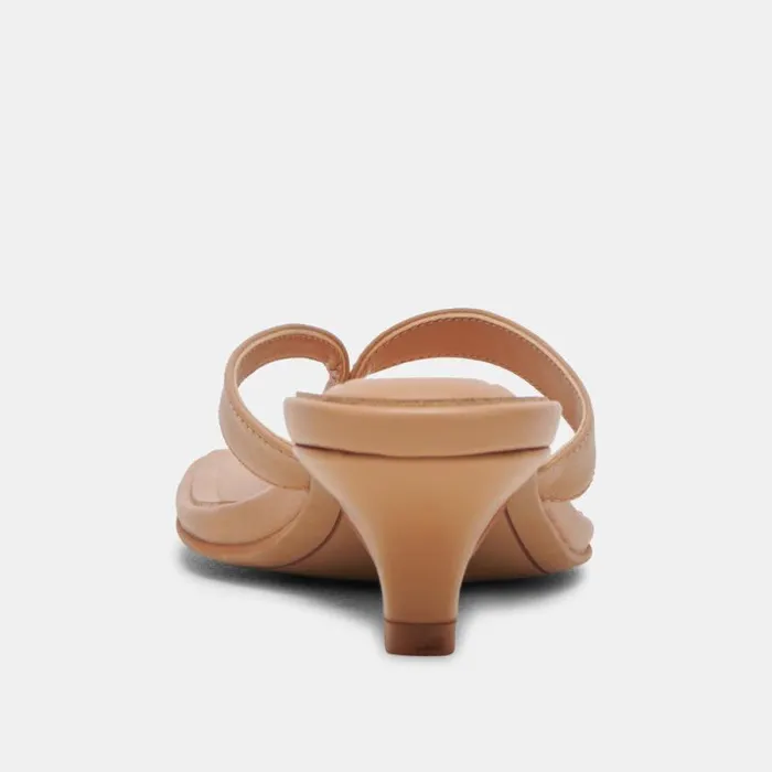 Dolce Vita Tasiah Sandals Light Tan Leather Women Heels