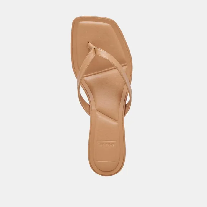 Dolce Vita Tasiah Sandals Light Tan Leather Women Heels