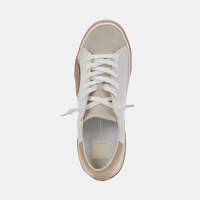 Dolce Vita Zina Sneakers White Tan Women Sneakers