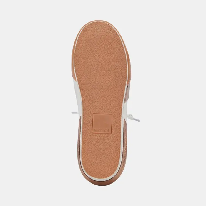Dolce Vita Zina Sneakers White Tan Women Sneakers