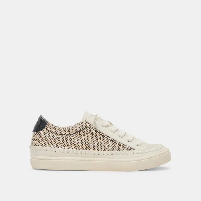 Dolce Vita Zolen Sneakers Black Natural Raffia Women Sneakers