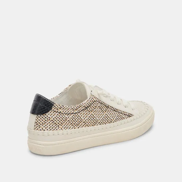 Dolce Vita Zolen Sneakers Black Natural Raffia Women Sneakers