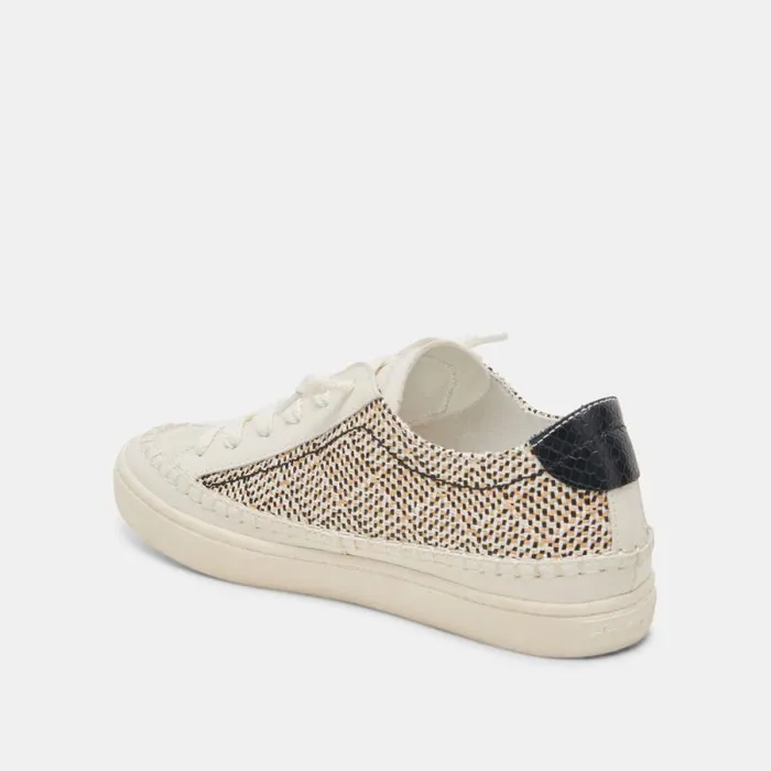Dolce Vita Zolen Sneakers Black Natural Raffia Women Sneakers