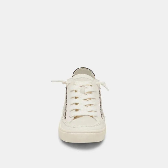 Dolce Vita Zolen Sneakers Black Natural Raffia Women Sneakers