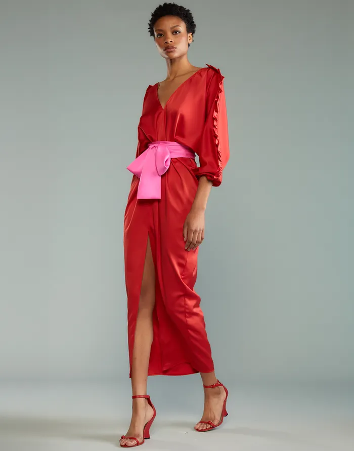 Dolman Sleeve Dance Dress 8211 Red Women Cynthia Rowley Dresses