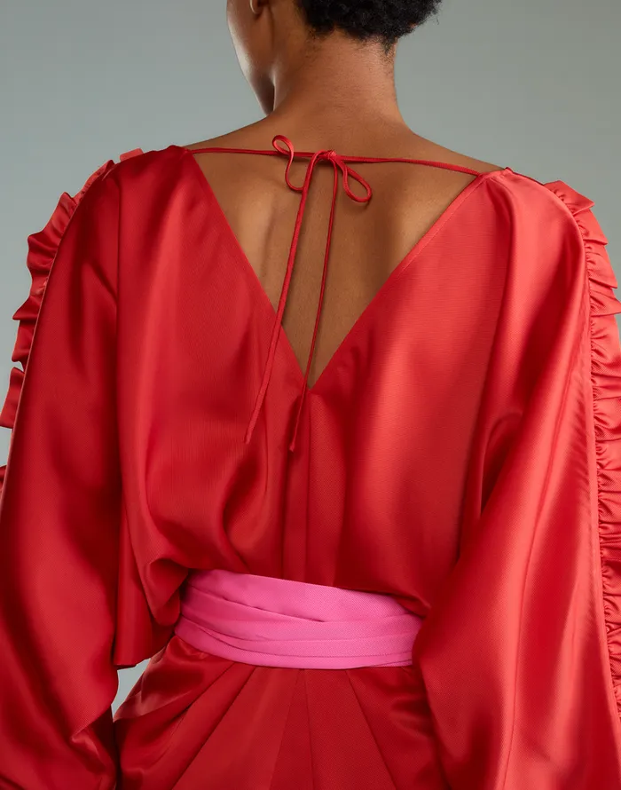 Dolman Sleeve Dance Dress 8211 Red Women Cynthia Rowley Dresses