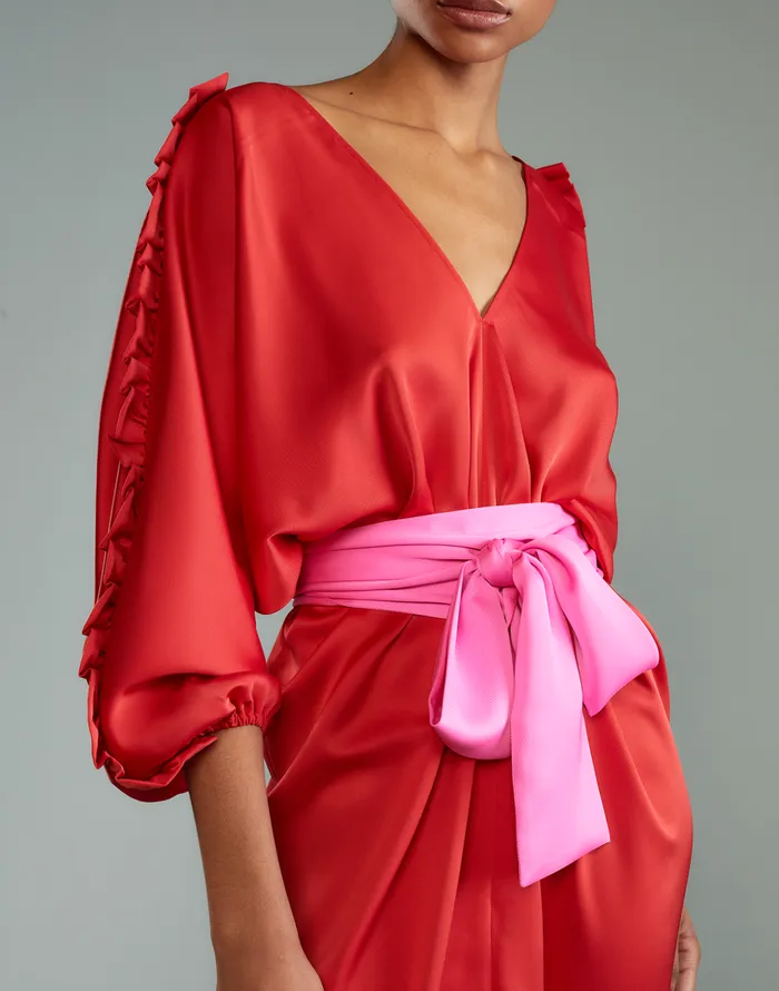 Dolman Sleeve Dance Dress 8211 Red Women Cynthia Rowley Dresses