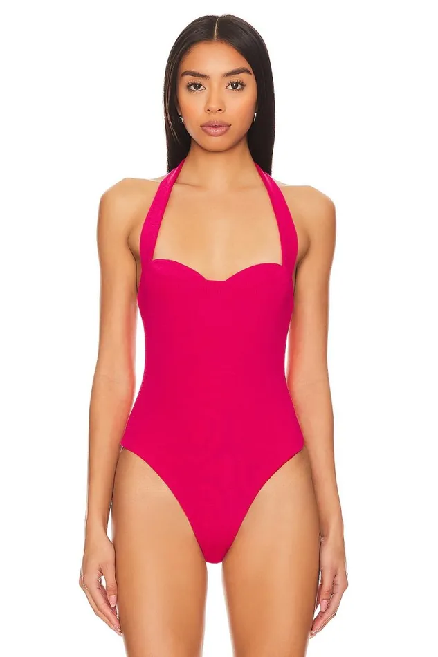 Dominique Bodysuit Dark Pink Women Lovers and Friends Tops