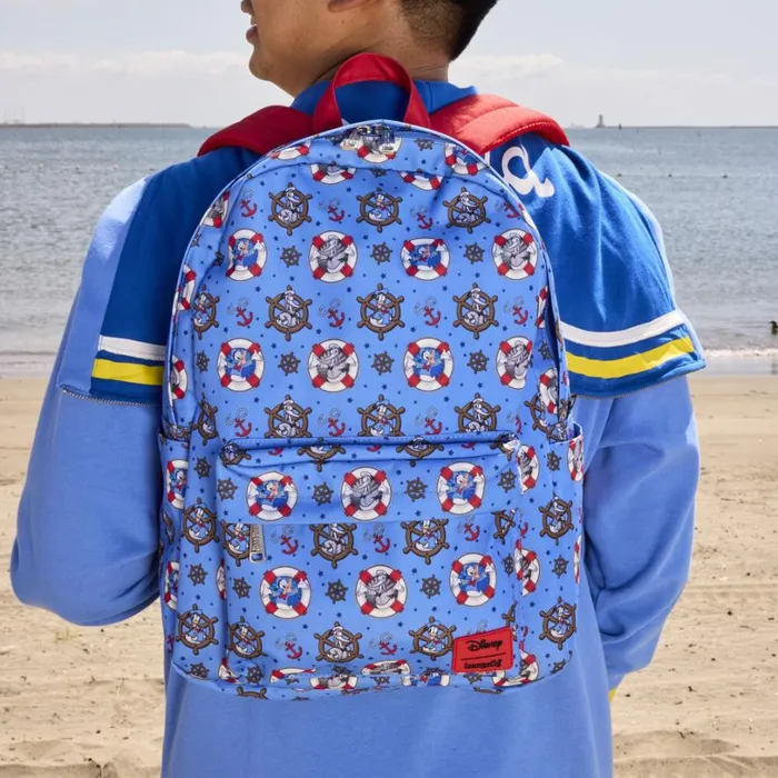 Donald Duck 90th Anniversary AllOver Print Nylon FullSize Backpack Unisex Loungefly Backpacks Donald Duck 90th Anniversary AllOver Print Nylon FullSize Backpack Unisex Loungefly Backpacks