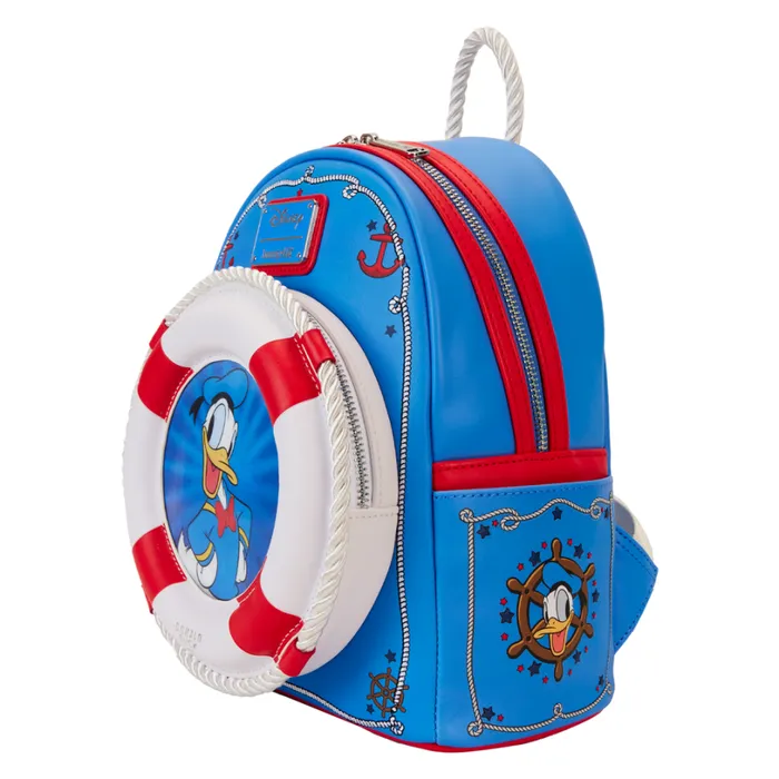 Donald Duck 90th Anniversary Lenticular Mini Backpack Unisex Loungefly Backpacks Donald Duck 90th Anniversary Lenticular Mini Backpack Unisex Loungefly Backpacks
