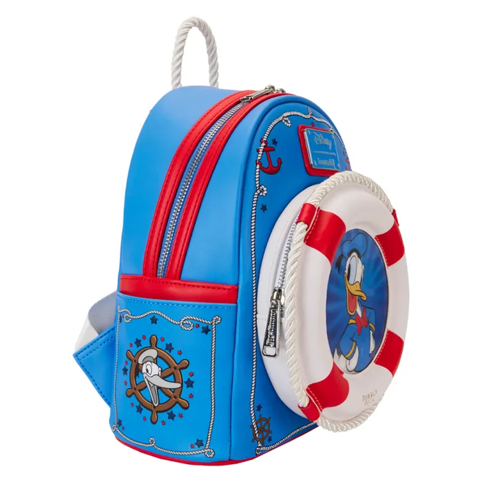 Donald Duck 90th Anniversary Lenticular Mini Backpack Unisex Loungefly Backpacks Donald Duck 90th Anniversary Lenticular Mini Backpack Unisex Loungefly Backpacks