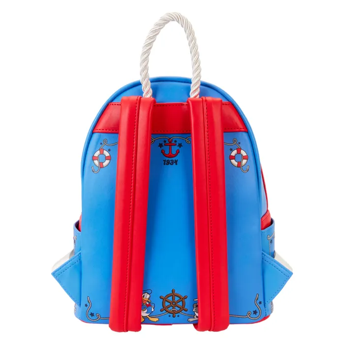 Donald Duck 90th Anniversary Lenticular Mini Backpack Unisex Loungefly Backpacks Donald Duck 90th Anniversary Lenticular Mini Backpack Unisex Loungefly Backpacks