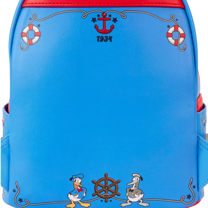 Donald Duck 90th Anniversary Lenticular Mini Backpack Unisex Loungefly Backpacks Donald Duck 90th Anniversary Lenticular Mini Backpack Unisex Loungefly Backpacks
