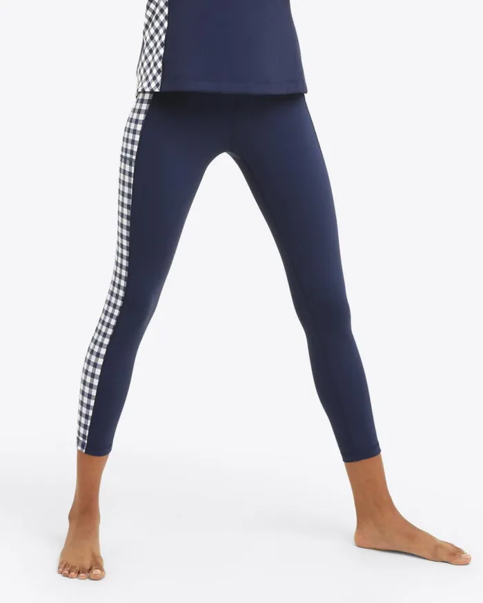 Draper James Bottoms and Skirts Women Panel Leggings In Navy Gingham