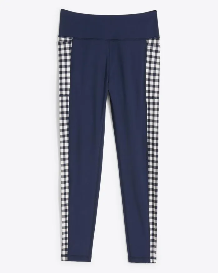 Draper James Bottoms and Skirts Women Panel Leggings In Navy Gingham Draper James Bottoms and Skirts Women Panel Leggings In Navy Gingham