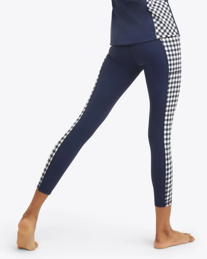 Draper James Bottoms and Skirts Women Panel Leggings In Navy Gingham Draper James Bottoms and Skirts Women Panel Leggings In Navy Gingham