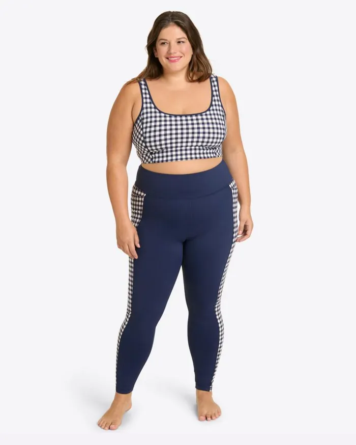 Draper James Bottoms and Skirts Women Panel Leggings In Navy Gingham Draper James Bottoms and Skirts Women Panel Leggings In Navy Gingham