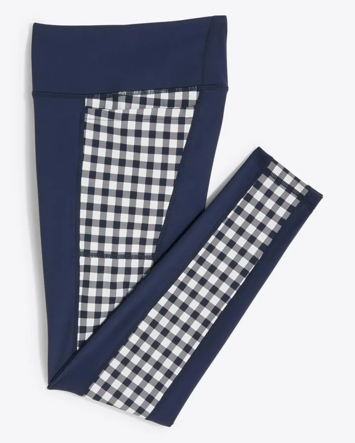Draper James Bottoms and Skirts Women Panel Leggings In Navy Gingham Draper James Bottoms and Skirts Women Panel Leggings In Navy Gingham