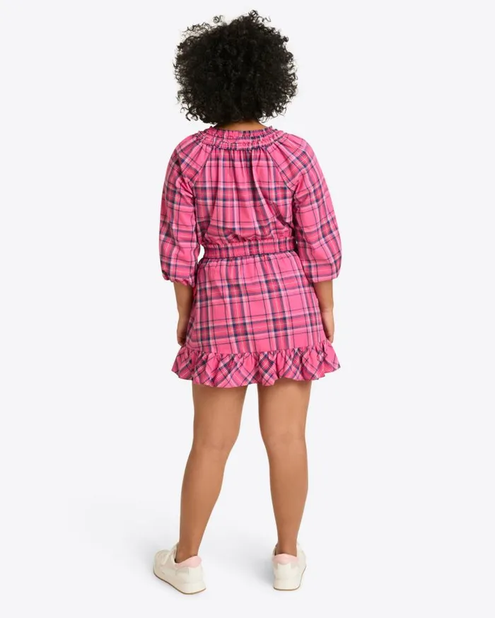 Draper James Bottoms and Skirts Women Ruffle Wrap Skirt In Pink Angie Plaid