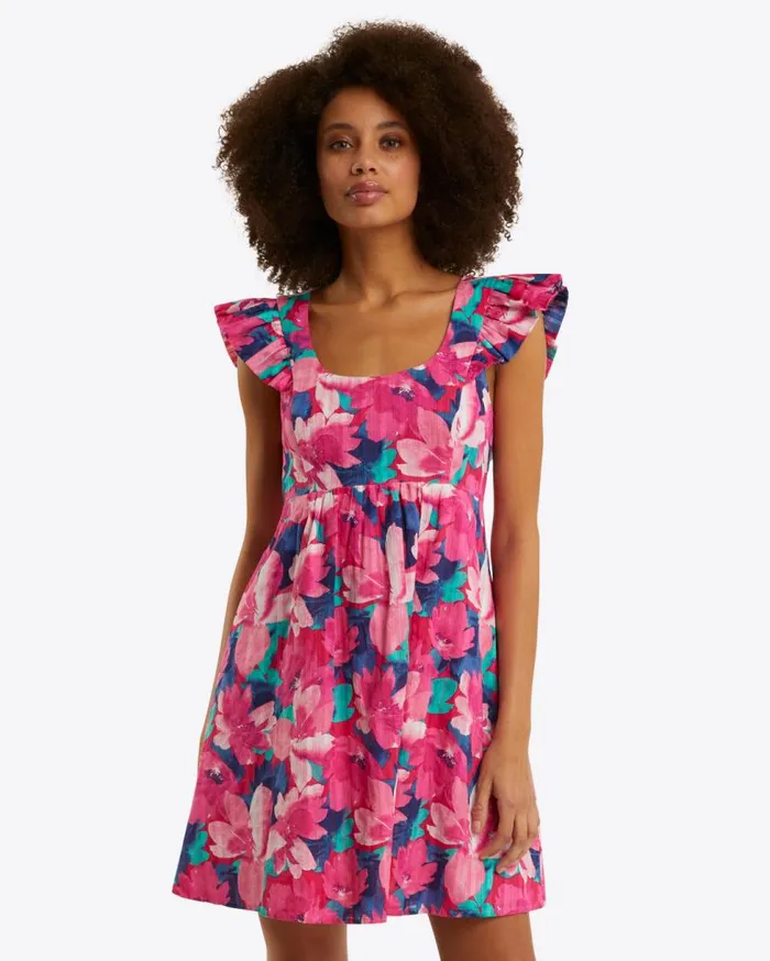 Draper James Dresses Women Ciara Babydoll Dress In Shadow Stripe