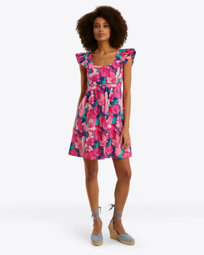 Draper James Dresses Women Ciara Babydoll Dress In Shadow Stripe