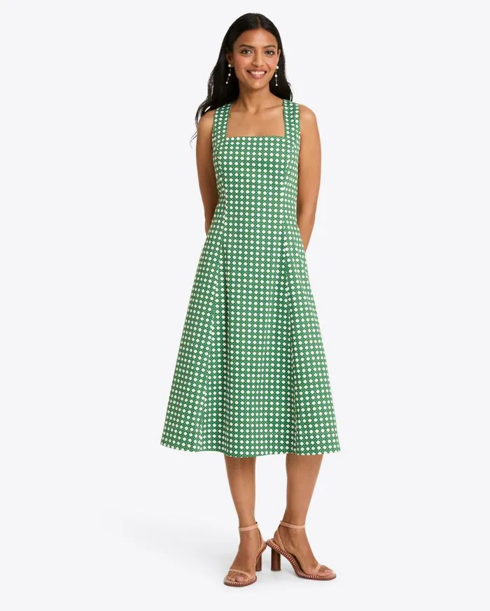 Draper James Dresses Women Genevieve Midi Dress In Structured Cotton