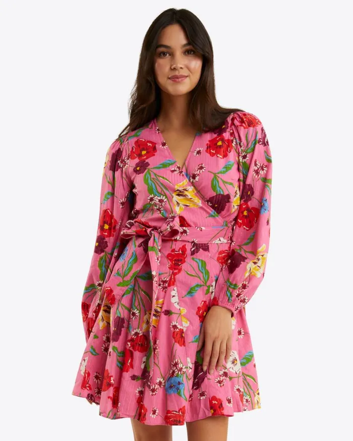 Draper James Dresses Women Jordan LongSleeve Wrap Dress In Lurex Stripe