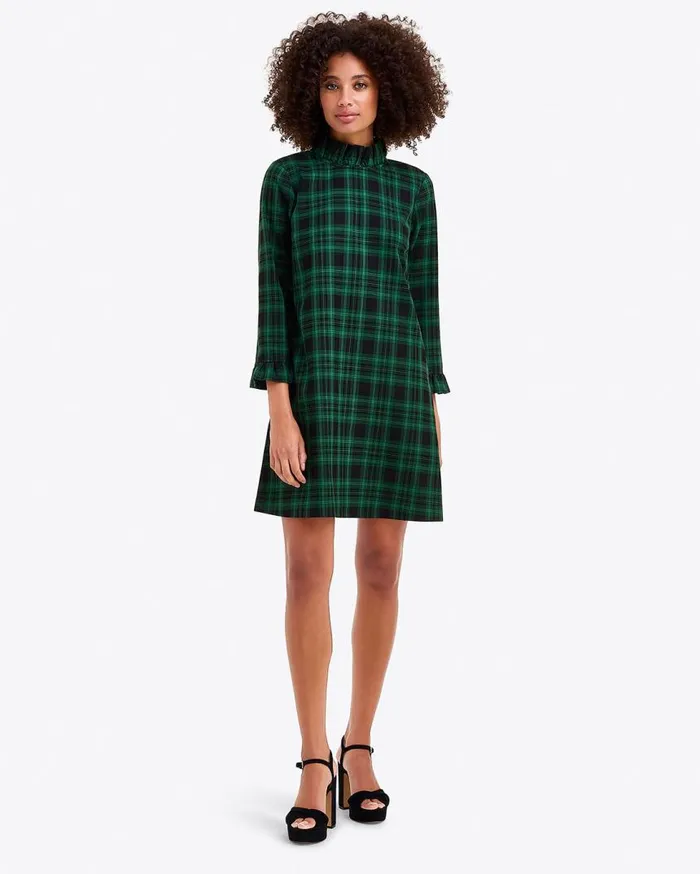 Draper James Dresses Women Lindsay Dress In Blackwatch Plaid