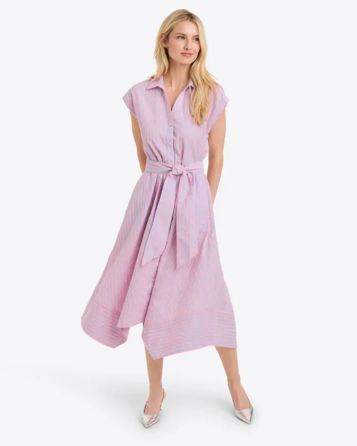 Draper James Dresses Women Trisha Handkerchief Dress In Seersucker Stripe