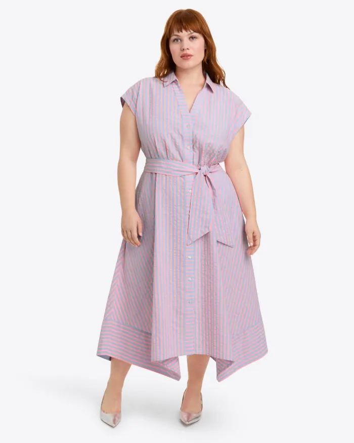 Draper James Dresses Women Trisha Handkerchief Dress In Seersucker Stripe