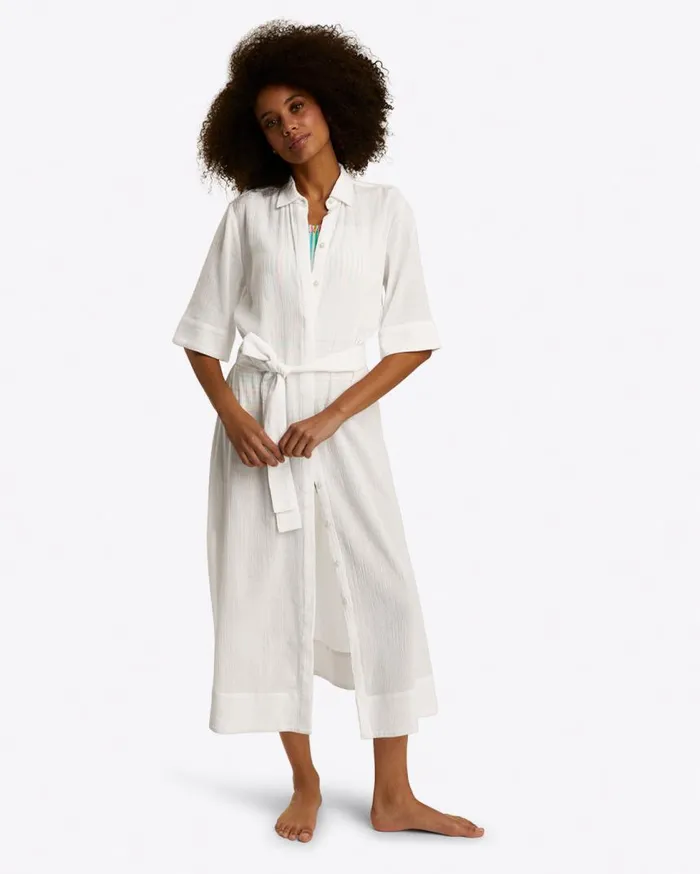 Draper James Extended Sizes Women Crinkle Cotton Coverup