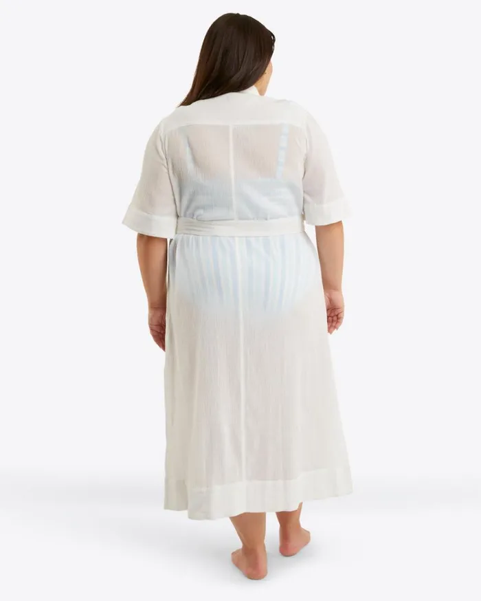 Draper James Extended Sizes Women Crinkle Cotton Coverup