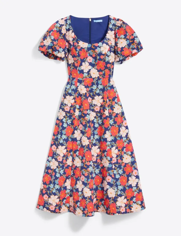 Draper James Extended Sizes Women Julianne Midi Dress In Stretch Poplin