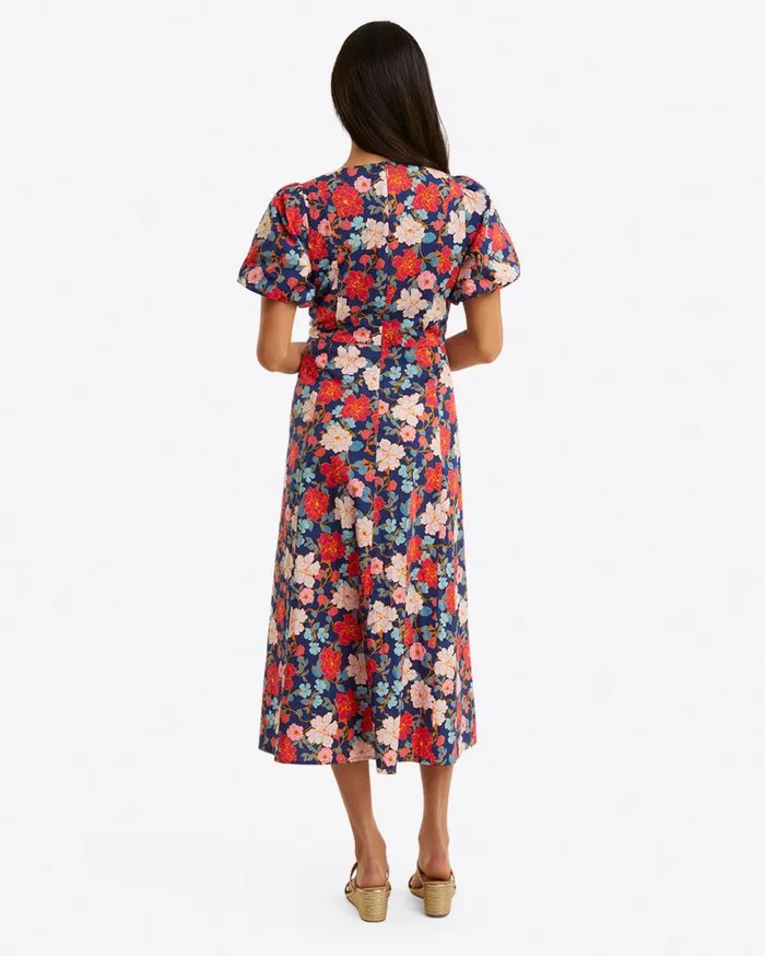Draper James Extended Sizes Women Julianne Midi Dress In Stretch Poplin