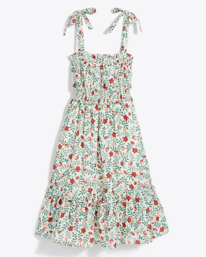Draper James Extended Sizes Women Taylor Smocked Dress In Strawberry Field