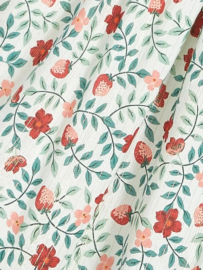 Draper James Extended Sizes Women Taylor Smocked Dress In Strawberry Field