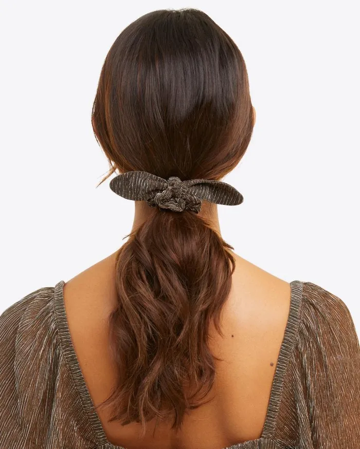 Draper James Hats and Hair Women Lurex Knot Scrunchie