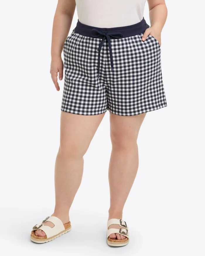 Draper James Lounge and Pajamas Women Natalie Sweatshorts In Gingham