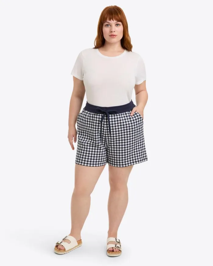 Draper James Lounge and Pajamas Women Natalie Sweatshorts In Gingham