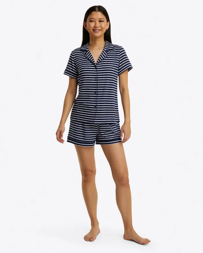 Draper James Lounge and Pajamas Women Sara Pajama Set In Nautical Stripe