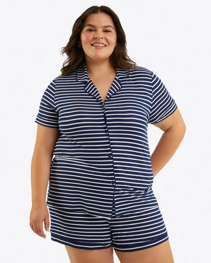 Draper James Lounge and Pajamas Women Sara Pajama Set In Nautical Stripe