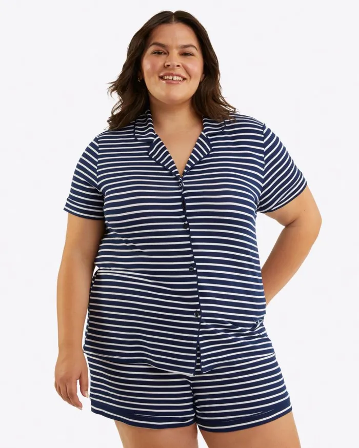 Draper James Lounge and Pajamas Women Sara Pajama Set In Nautical Stripe