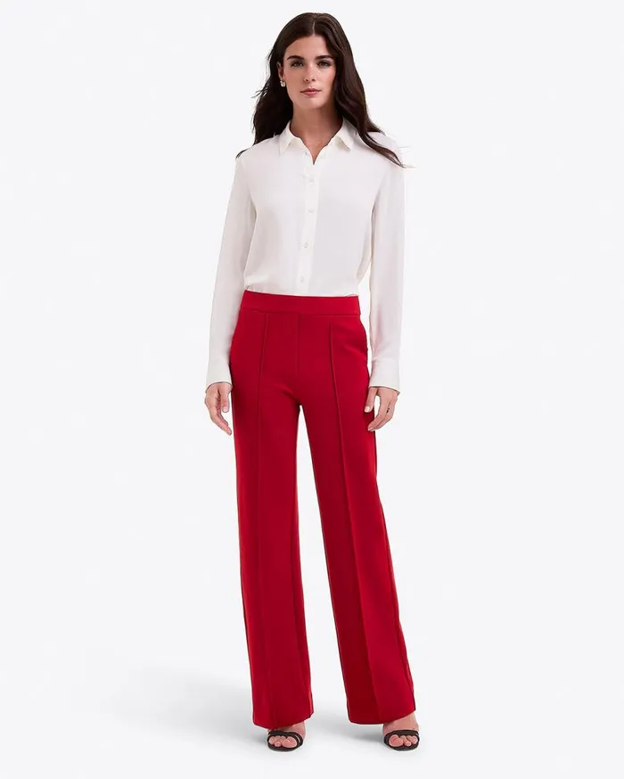 Draper James Midi and Maxi Women Flare Pants In Ponte