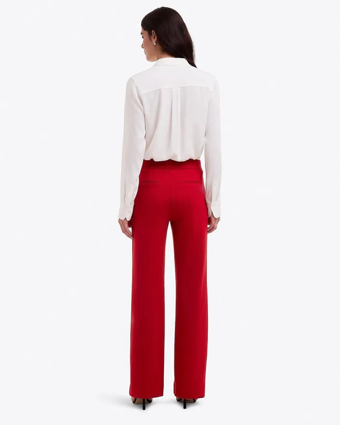 Draper James Midi and Maxi Women Flare Pants In Ponte