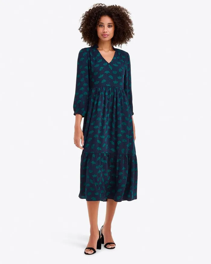 Draper James Midi and Maxi Women Katie Midi Dress In Ginko Leaf