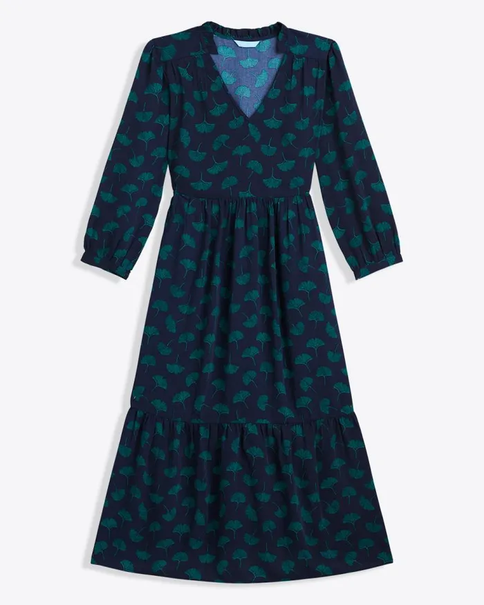 Draper James Midi and Maxi Women Katie Midi Dress In Ginko Leaf