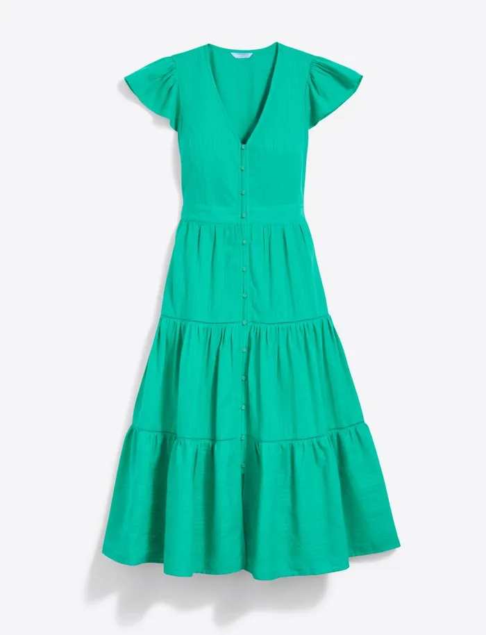 Draper James Midi and Maxi Women Lainey Midi Dress In Cotton Dobby