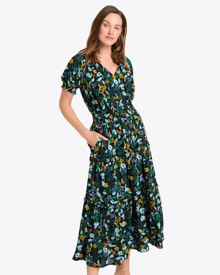 Draper James Midi and Maxi Women Mackenzie Midi Dress In Jasmine Frost